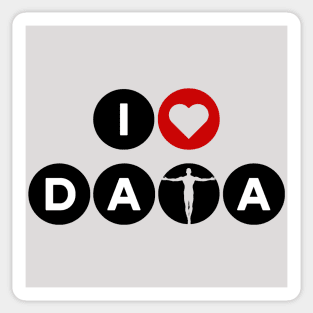 I Love data Sticker